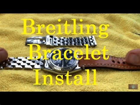 breitling chronomat link removal|Breitling strap replacement instructions.